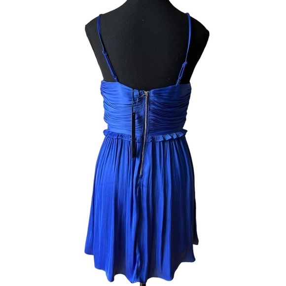 House of Harlow 1960 Bright Blue Pleated Mini Dress Size XS - Picture 4 of 16
